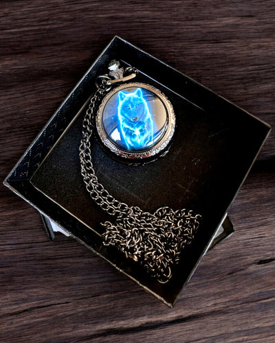 Lunar Wolf Lommeur – Måneulvens Ur, mulighed for personlig gravering som gave