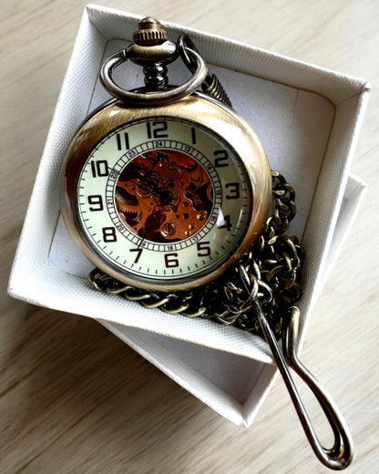 Klassisk Lommeur "Oldtimer" - stilfuld retro elegance, mulighed for personlig gravering som gave
