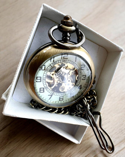 Klassisk Lommeur "Oldtimer" - stilfuld retro elegance, mulighed for personlig gravering som gave