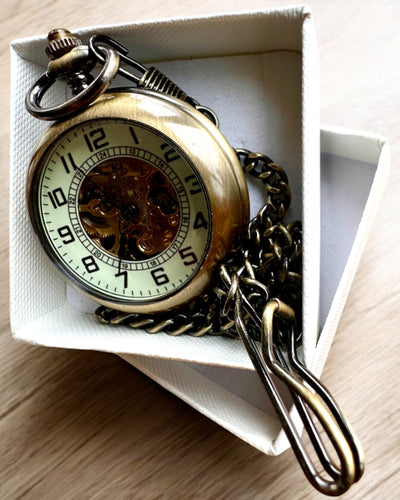 Klassisk Lommeur "Oldtimer" - stilfuld retro elegance, mulighed for personlig gravering som gave