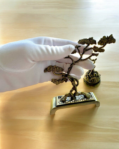 Elegant Metal Røgelsesholder Bonsai - mulighed for personlig gravering som gave