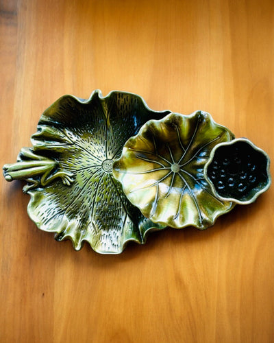 Elegant Metal Røgelsesholder Lotusblad - 4 varianter at vælge imellem, mulighed for personlig gravering som gave