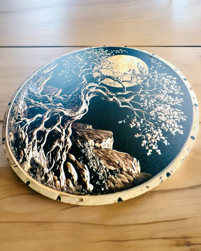 Vedhæng "Magiske Naturcirkler" - mulighed for personlig gravering. 3 varianter at vælge imellem