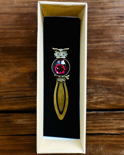 Bogmærke "Ugle med Konstellationer" - 12 varianter at vælge imellem, personliggørelse med gravering