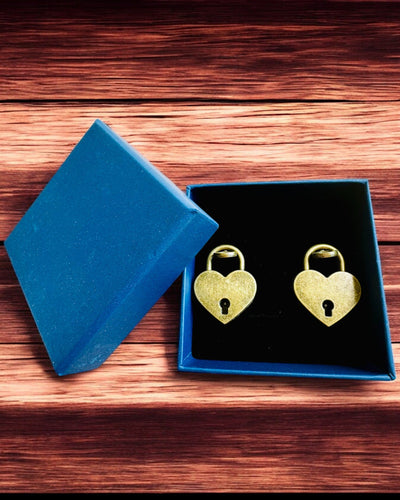 Kærligheds Mini Hængelåse Hjerte DeLuxe, Sæt med 2 hængelåse med nøgler, 6 varianter at vælge imellem, mulighed for personlig gravering som gave