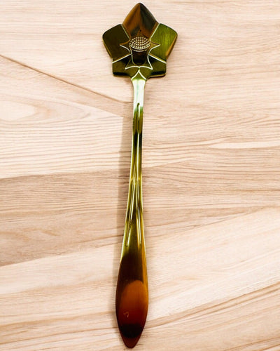 Sæt af skeer "Blomster Rapsodi" - personliggørelse med gravering som gave, 2 varianter at vælge imellem