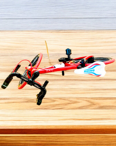 Miniature Metal Model Rød Cykel "SpeedMaster" personliggørelse med gravering som gave, 2 farvevarianter