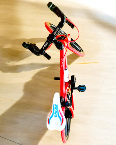 Miniature Metal Model Rød Cykel "SpeedMaster" personliggørelse med gravering som gave, 2 farvevarianter