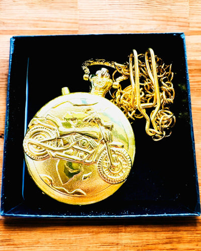 Lommeur "Motocyklowy Elegancik 2" – Gravering til gave, 3 farvevarianter