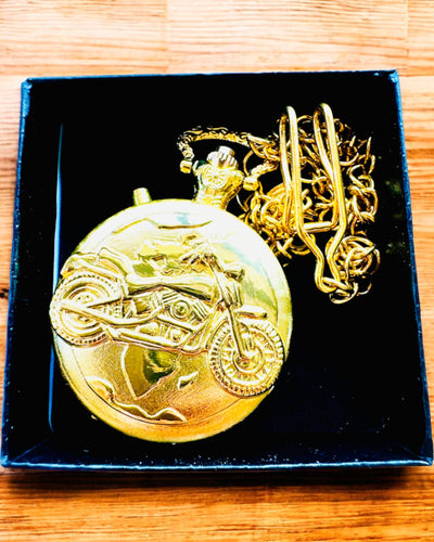 Lommeur "Motocyklowy Elegancik 2" – Gravering til gave, 3 farvevarianter