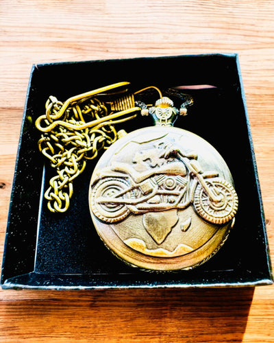 Lommeur "Motocyklowy Elegancik 2" – Gravering til gave, 3 farvevarianter