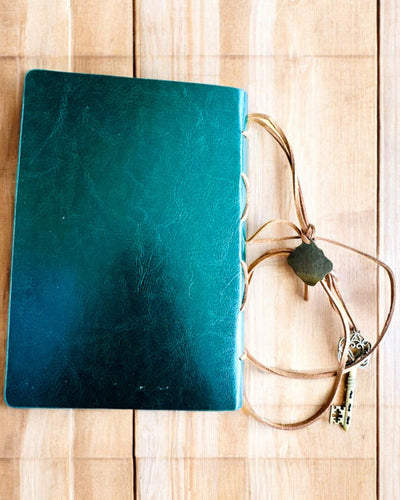 Vintage Notesbog "Nøgle til Fortiden" - Mulighed for gravering som gave, notesbog