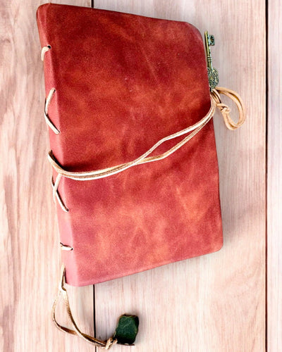 Vintage Notesbog "Nøgle til Fortiden" - Mulighed for gravering som gave, notesbog