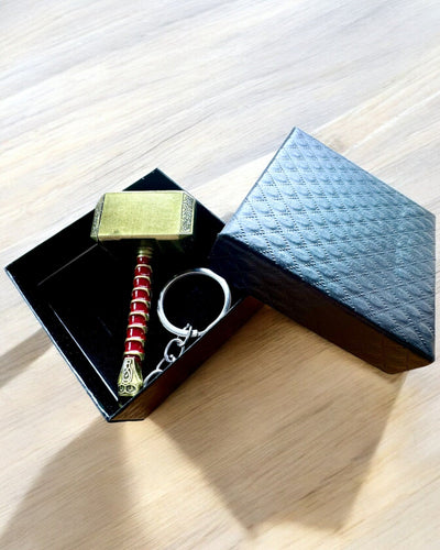 Vikingehammer - Nøglering og oplukker i ét - Premium, mulighed for personlig gravering