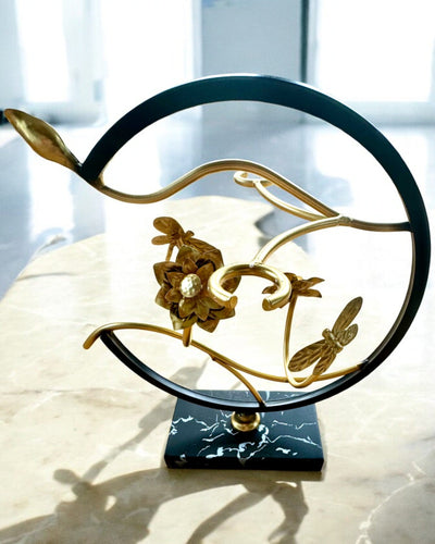 Stativ "Elegancki Owad" - til vinflaske og glas, højde 33 cm, mulighed for personliggørelse med gravering til gave