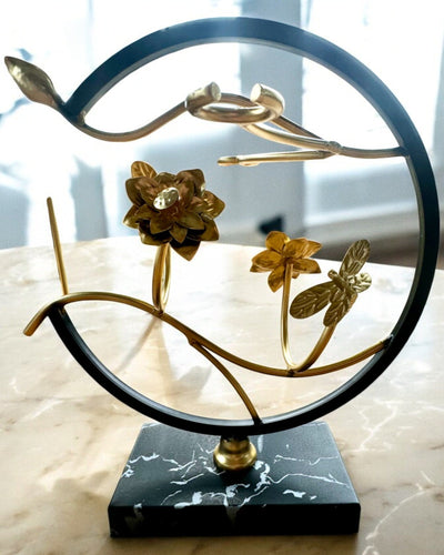 Stativ "Elegancki Owad" - til vinflaske og glas, højde 33 cm, mulighed for personliggørelse med gravering til gave