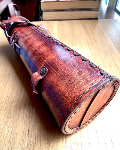 Kongelig Kikkert "Voyager 1818" – Eksklusiv, Messing, 83 cm, håndlavet, etui af Naturlæder – Samlerudgave, personliggørelse med gravering som gave