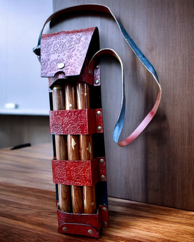 Læderetui, cover til spadserestokke - mulighed for personlig gravering som gave