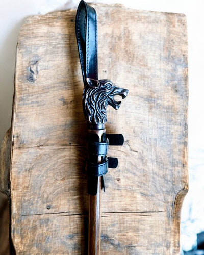 Håndlavede Black Panther-etui til Stok med Mulighed for Gravering - Håndlavet af Naturlæder