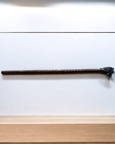 Ulvevogter Håndskåret Vandrestav, Træ, mulighed for personlig gravering