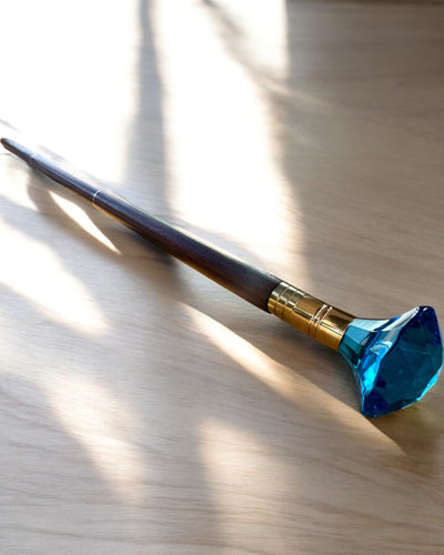 Vandrestok "Diamant i bronze" - Håndlavet i træ, mulighed for gravering