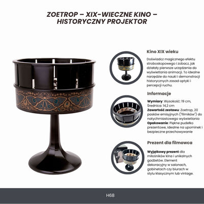 Zoetrop – biograf fra 1800-tallet – historisk projektor – H68