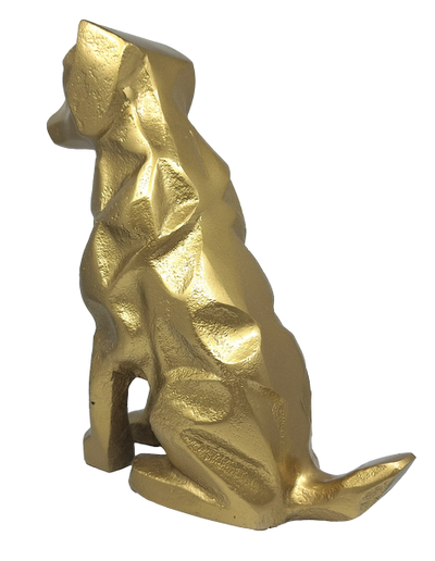 Gylden dekorativ hundefigur - DOG2