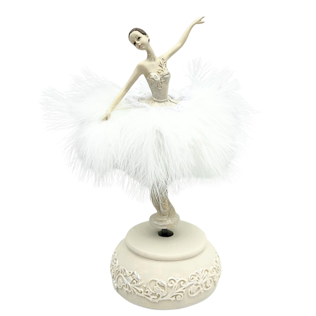 Spilledåse med ballerina Snedronningen, bevægelig 23,5 cm – MP-19009