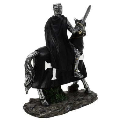 Dekorativ figur af ridder til hest 22 cm - MC-23115