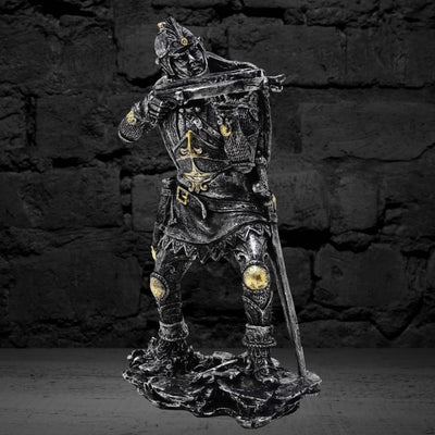 Figur af middelalderridder med armbrøst, 20cm, armbrøstskytte - retro gave - MC-23151