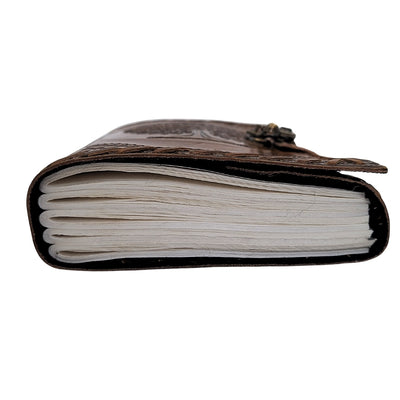 Vintage retro lædernotesbog 200 sider – Livets træ - AH01