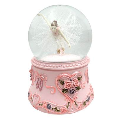 Spilledåse med dansende ballerina i glaskugle 15cm – MG-963