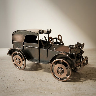 Metalmodel af retroautomobil bil vintage-dekoration - Q87