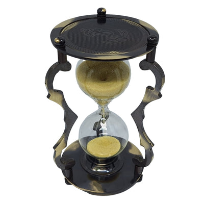 Elegant dekorativt timeglas i messing 5 min - NC2677