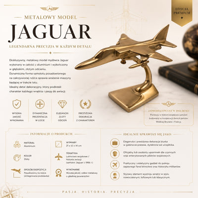 Metalmodel af Jaguar-jagerfly gave til pilot – JAG