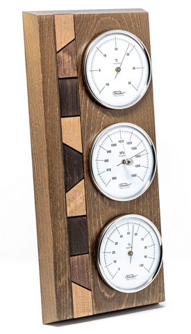 Vejrstation - barometer, hygrometer, termometer - Fischer 9171-31