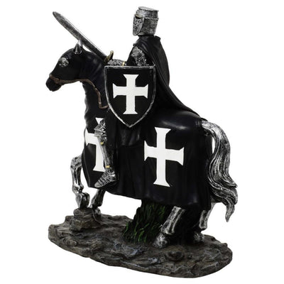 Dekorativ figur af ridder til hest 22 cm - MC-23115