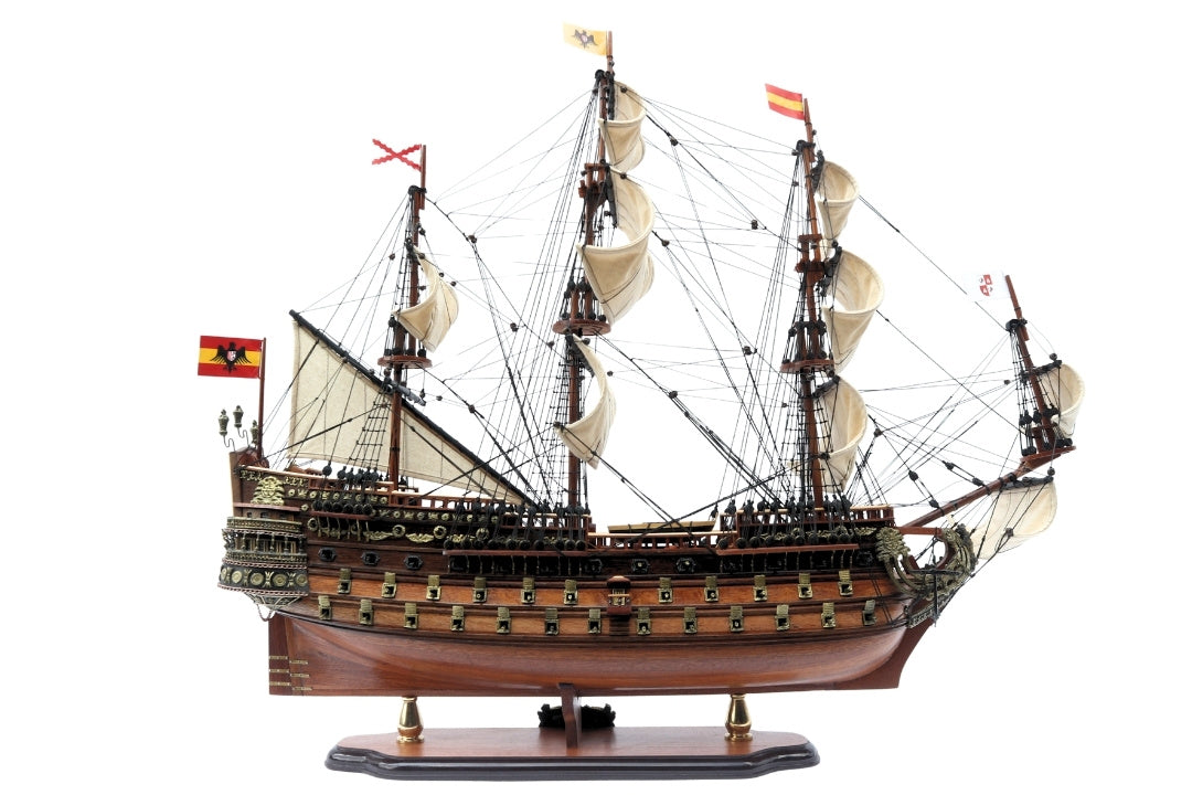Model af sejlskibet San Felipe 80cm med mulighed for personlig gravering