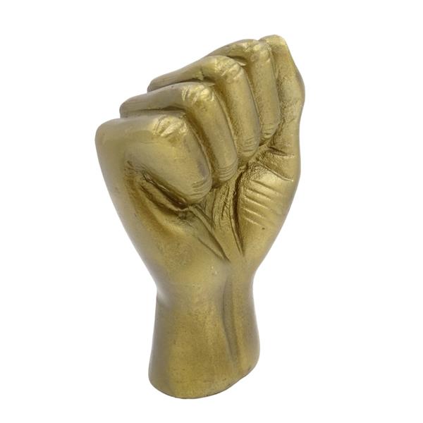 Knyttet næve dekorativ figur aluminium 18cm - 20755-18