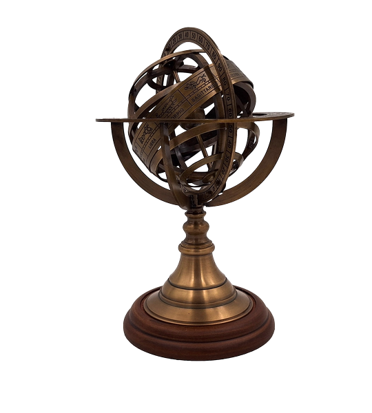 Astrolabium i messing – højde 21cm - AMG140