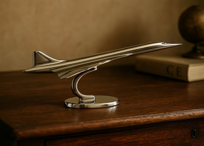 Metalmodel af Concorde-fly - luftfartsikon - CON