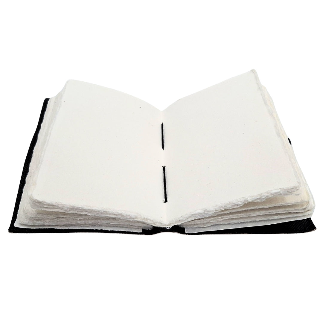 Dekorativ lædernotesbog Sol og måne 200 sider - AH07