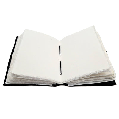 Dekorativ lædernotesbog Sol og måne 200 sider - AH07