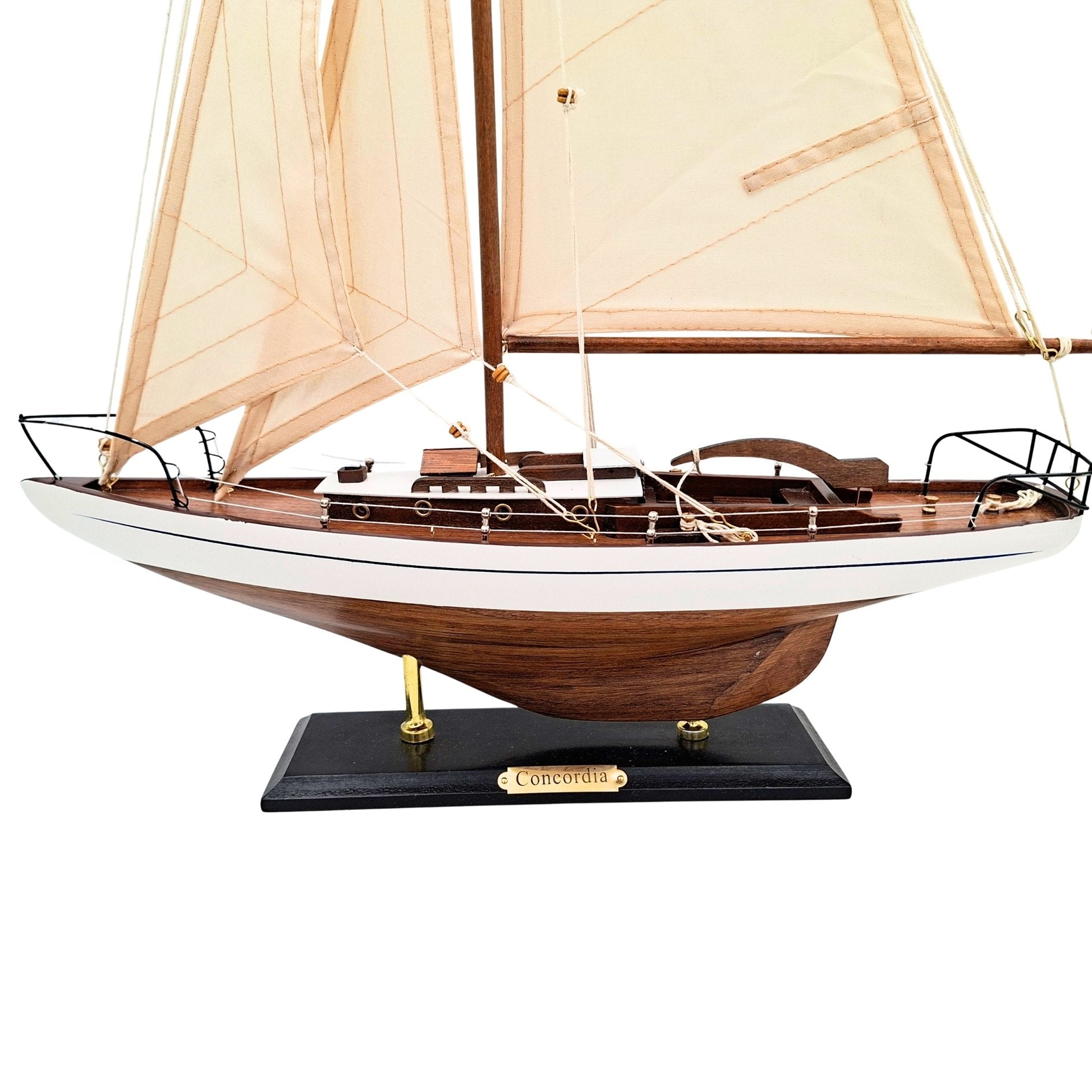 Model af sejlyacht - maritim dekoration 66 cm – 50445