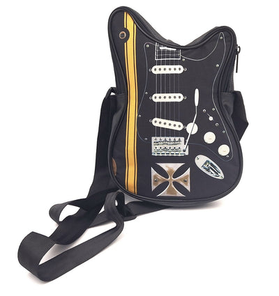 Skuldertaske formet som en guitar med malteserkors – Gave til guitarist - RBG-005