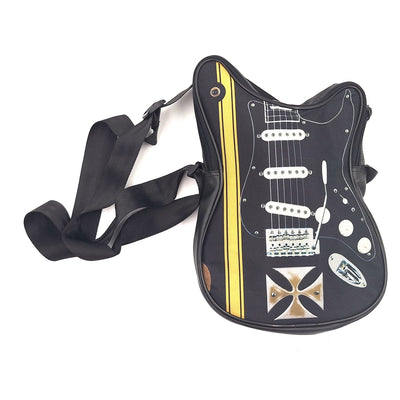 Skuldertaske formet som en guitar med malteserkors – Gave til guitarist - RBG-005
