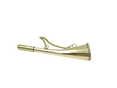 Signalhorn i messing med kæde - tågehorn MIKB10/8