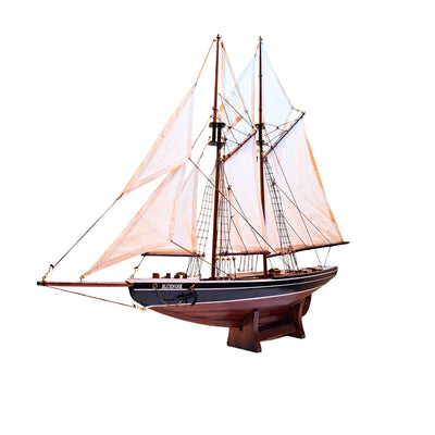 Model af skonnerten Bluenose - maritim dekoration 78 cm – 518