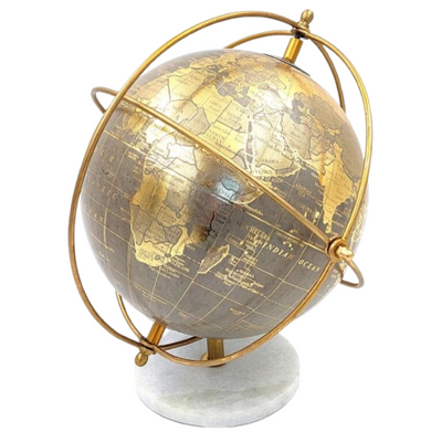 Dekorativ globus på stenfod GLB-127
