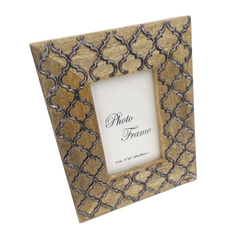 Træramme til fotos - marokkansk firkløver - A-1133 - fotostørrelse 15 x 10 cm